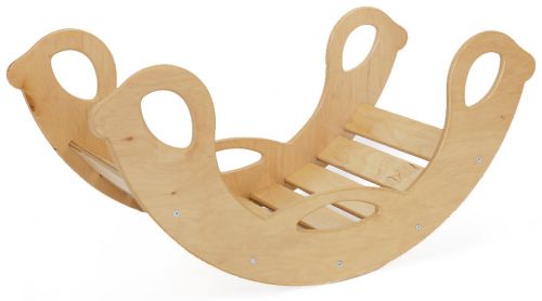 Dřevěná montessori houpačka SwingMe – přírodní dřevo