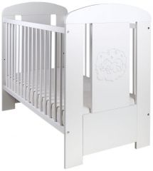 Dětská postýlka / pohovka Drewex Medvídek COMFORT bílá