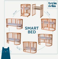 Dětská rostoucí postýlka SMART BED 72 - bílá