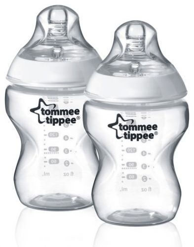 Kojenecká láhev C2N, 2ks 260ml, 0+m