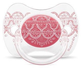 Šidítko premium couture 2018 fyziologické silikon +18 m Růžové