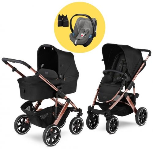 Akční set Salsa 4 Air Rose Gold Diamond Editions 2021 + Cybex Aton 5 Soho Grey 2021 + adaptéry