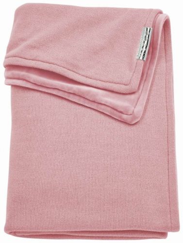 deka Knit basic samet - Dusty pink