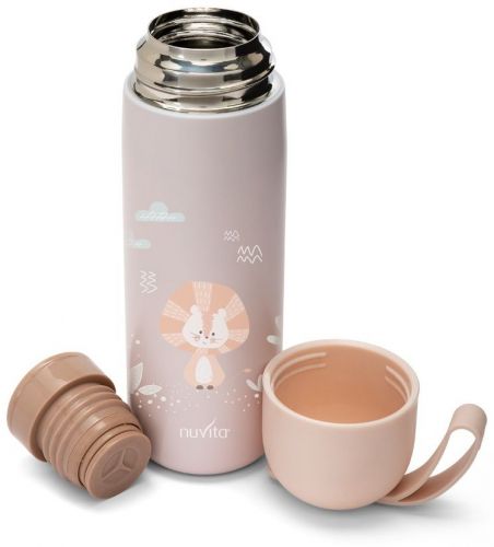 Termoska se silikonovým držákem 500ml Pink