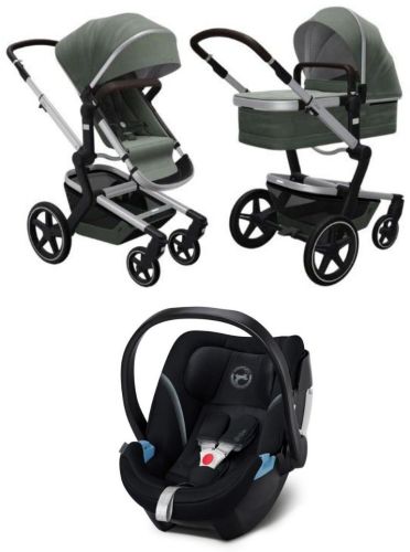 Day+ kompletní set Marvellous Green + CYBEX Aton 5 Deep Black