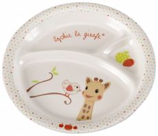 Moje první jídelní sada žirafa Sophie s motivem ptáčka Kiwi