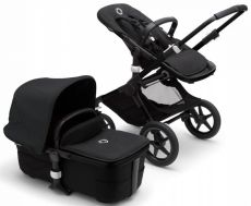 FOX 3 kompletní set - Black / Midnight Black + CYBEX Cloud Z i-Size Deep Black + CYBEX Base Z