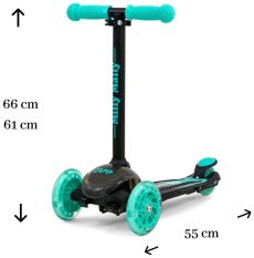 Dětská koloběžka Milly Mally Scooter Zapp - black mint