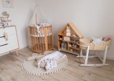 Dětská rostoucí postýlka SMART BED 72 - přírodní dřevo