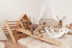 Montessori deska SlideMe – přírodní dřevo