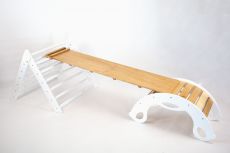 Montessori deska SlideMe – přírodní dřevo