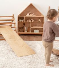 Montessori deska SlideMe – přírodní dřevo