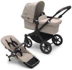 BUGABOO Donkey 5 Kompletní kočárek Black/Desert Taupe-Desert Taupe