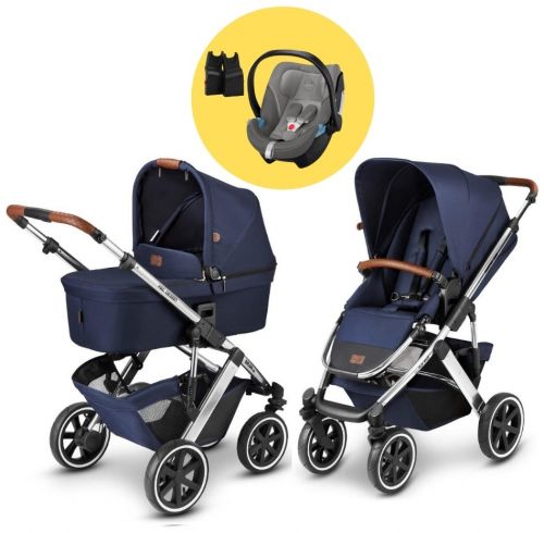 Akční set Salsa 4 Air Navy Diamond Editions 2021 + Cybex Aton 5 Soho Grey 2021 + adaptéry