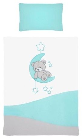 2-dílné ložní povlečení Belisima Teddy Bear 90/120 tyrkysové