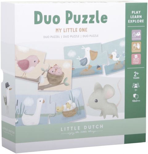 Duo puzzle Květiny a motýli