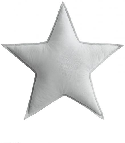 Polštář hvězda - světle šedá