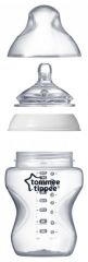 Kojenecká láhev C2N 260ml, 0m+, 2+1 zdarma