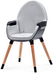 Židlička jídelní Fini grey/black