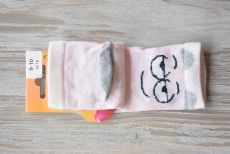 Ponožky světle růžové se smajlíkem