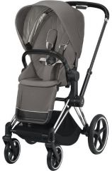 Priam Soho Grey + Chrome Black podvozek + Priam Seat Pack 2021