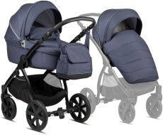 Fjordi 2022 2v1 Jeans Blue + Adaptéry + Cybex Aton 5 Deep Black