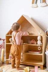 Montessori domečková police Woodle - prírodní drevo