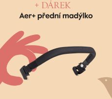 AER+ kočárek | Navy blue l SADA madlo a držadlo na nápoj