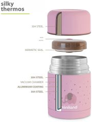 Termoska Silky na jídlo Pink 600ml