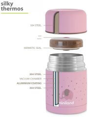 Termoska Silky na jídlo Pink 600ml