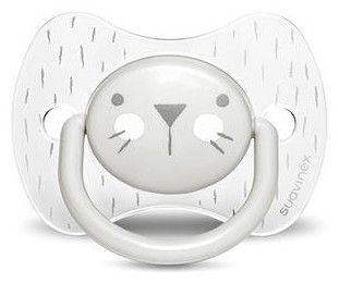 Premium dudlík hygge 6-18 m vousky - šedá