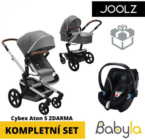 Akční set Day+ kompletní set | Radiant grey 2020 + ZDARMA autosedačka Aton 5 Deep black 2020