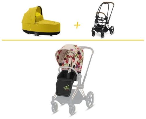 Akční set korba Mustard Yellow 2021 + podvozek Chrome Brown 2021 + Seat Pack Fashion Spring