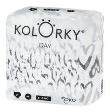 DAY - srdce - M (5-8 kg) - 21 ks - jednorázové eko plenky