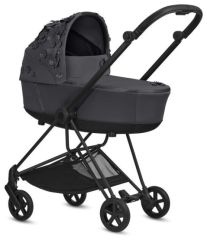 Mios Lux Carry Cot Simply Flowers Dark Grey 2022