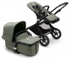 Fox 3 kompletní set BLACK/FOREST GREEN-FOREST GREEN + autosedačka + adaptéry na autosedačku