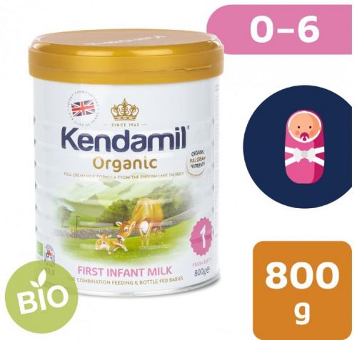 100% BIO/organické plnotučné kojenecké mléko 1 (800g) - počáteční mléčná kojenecká výživa v prášku