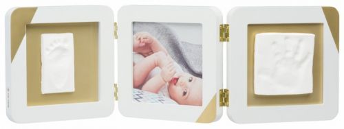 Gold Dipped Frame Double White
