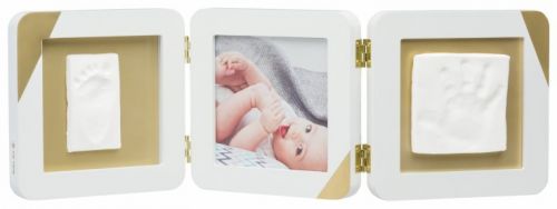 Gold Dipped Frame Double White