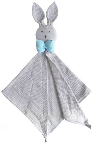 Mušelínový usínáček - světle šedá/baby modrá