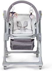 Dětská jídelní židlička 3v1 Caretero Kivi grey
