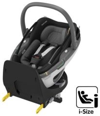 FOX 3 kompletní set - Black / Midnight Black + MAXI-COSI Coral 360 Essential Black + MAXI-COSI Famil