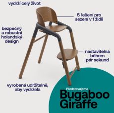 Židlička Giraffe Warm Wood / Grey
