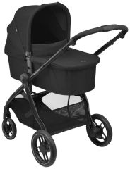 Street+ kočárek 2v1 Essential Black + CabrioFix i-Size autosedačka